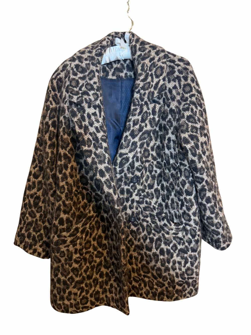 Sezane Andrew Coat Leopard/ Brown - Size 4